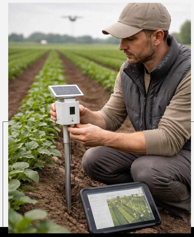 IoT мониторинг сельскохозяйственных полей и контроля в Ярославле